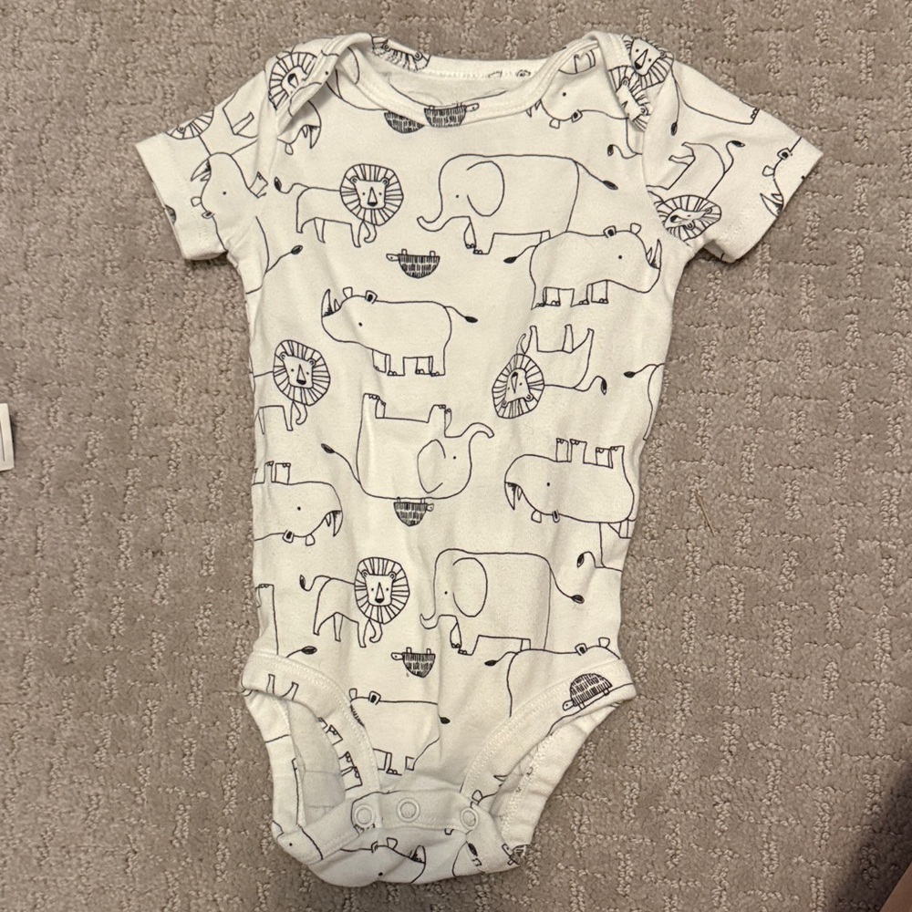 Charming Animal Print Kids Bodysuit